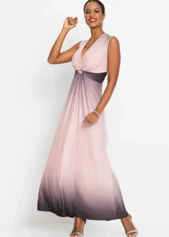 Jerseykleid mit Drapierung|bonprix