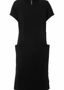 bonprix Bekleidung·Pullover & Strickjacken|Kleider|Jerseykleid mit Taschen schwarz