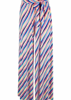 bonprix Bekleidung·Kleider|Jersey-Palazzohose aus softem Viskose-Mix bunt gestreift