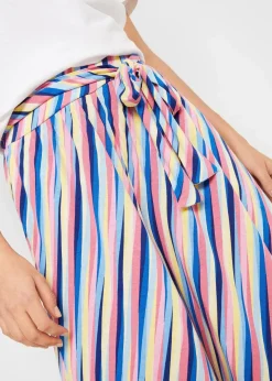 bonprix Bekleidung·Kleider|Jersey-Palazzohose aus softem Viskose-Mix bunt gestreift