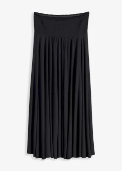 bonprix Röcke|Nachhaltigere Materialien|Jersey-Rock aus fließender Viskose schwarz
