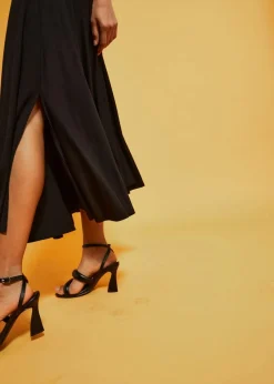 bonprix Röcke|Nachhaltigere Materialien|Jersey-Rock aus fließender Viskose schwarz