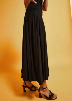 bonprix Röcke|Nachhaltigere Materialien|Jersey-Rock aus fließender Viskose schwarz