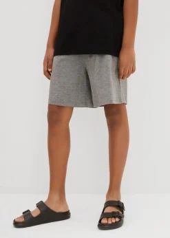 bonprix Jungen 9-16 Jahre·Mehrfachpacks|Jungen 9-16 Jahre·Shorts|Jersey-Shorts (2er Pack) dunkelblau+grau meliert
