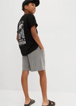 bonprix Jungen 9-16 Jahre·Mehrfachpacks|Jungen 9-16 Jahre·Shorts|Jersey-Shorts (2er Pack) dunkelblau+grau meliert