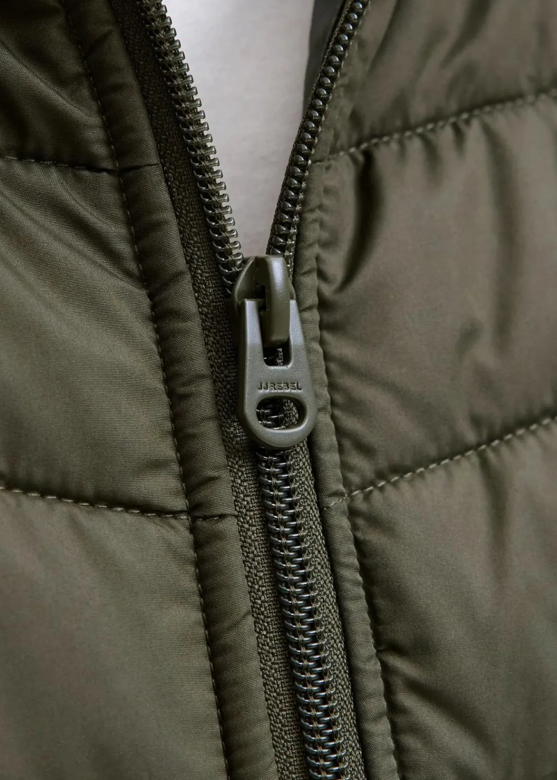 J&J Rebel Große Größen|Jacken & Mäntel|JJ REBEL Hybrid-Jacke in Regular Fit dunkeloliv