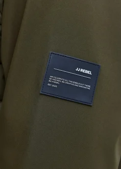 J&J Rebel Große Größen|Jacken & Mäntel|JJ REBEL Hybrid-Jacke in Regular Fit dunkeloliv