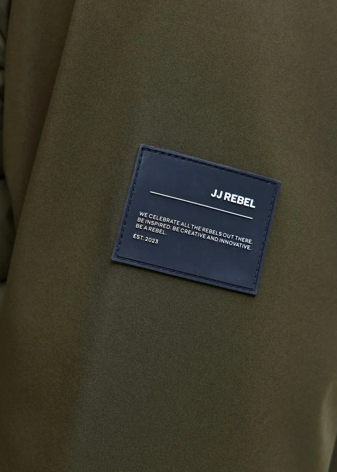 J&J Rebel Große Größen|Jacken & Mäntel|JJ REBEL Hybrid-Jacke in Regular Fit dunkeloliv