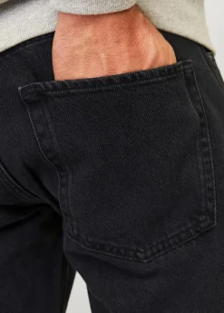 J&J Rebel Große Größen|Marken|JJ REBEL Jeans aus reiner Baumwolle, Relaxed Fit schwarz denim