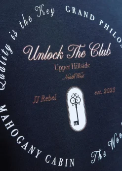 J&J Rebel Marken|Sweat|JJ REBEL Sweatshirt in Regular Fit dunkelblau bedruckt