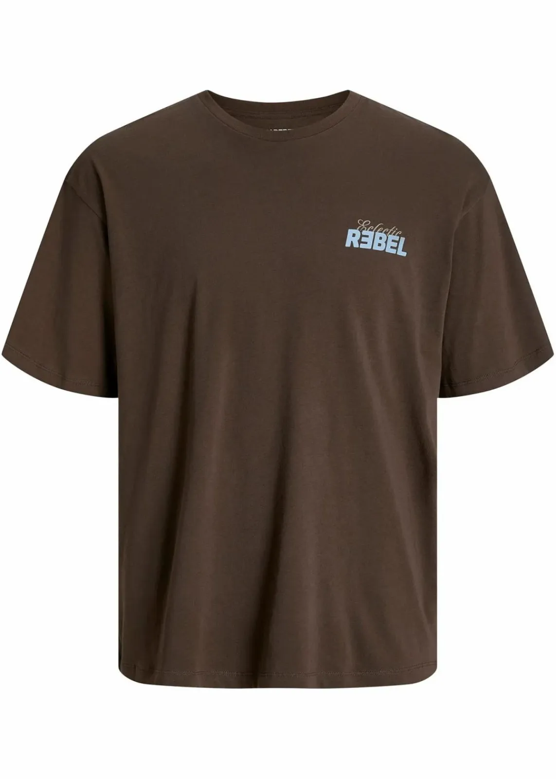 J&J Rebel Shirts & Polos|Marken|JJ REBEL T-Shirt aus reiner Baumwolle braun