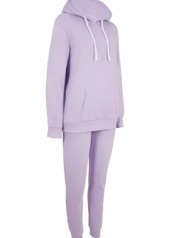 bonprix Bekleidung·Blusen & Tuniken|Bekleidung·Kleider|Jogginganzug mit Baumwolle (2-tlg.Set) flieder