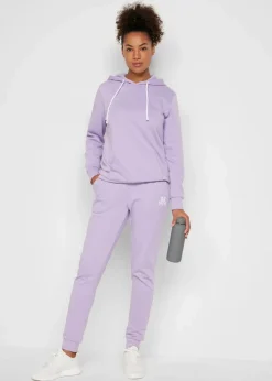 bonprix Bekleidung·Blusen & Tuniken|Bekleidung·Kleider|Jogginganzug mit Baumwolle (2-tlg.Set) flieder