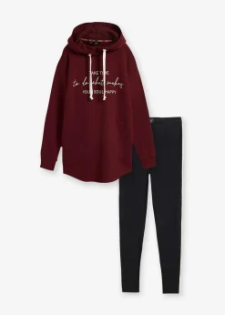 Jogginganzug mit Long-Sweatshirt und Leggings (2-teilig)|bonprix Best