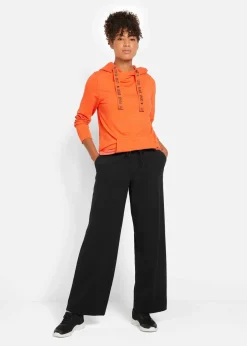 bonprix Bekleidung·Blusen & Tuniken|Bekleidung·Kleider|Jogginghose aus Baumwoll-Mix schwarz