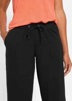 bonprix Bekleidung·Blusen & Tuniken|Bekleidung·Kleider|Jogginghose aus Baumwoll-Mix schwarz