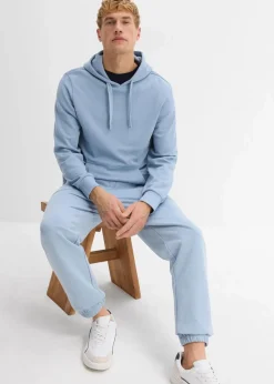 bonprix Sweat|Hosen|Jogginghose aus reiner Bio-Baumwolle hellblau