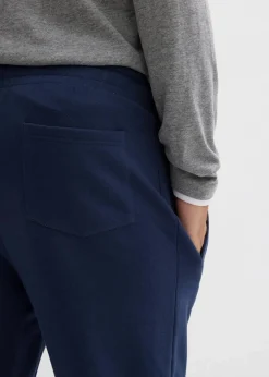 bonprix Sweat|Hosen|Jogginghose aus reiner Bio-Baumwolle, Regular Fit dunkelblau