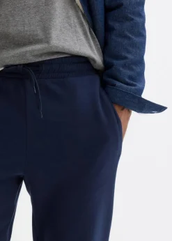 bonprix Sweat|Hosen|Jogginghose aus reiner Bio-Baumwolle, Regular Fit dunkelblau