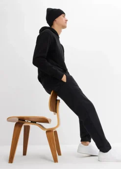 bonprix Große Größen|Basics|Jogginghose, Loose Fit schwarz