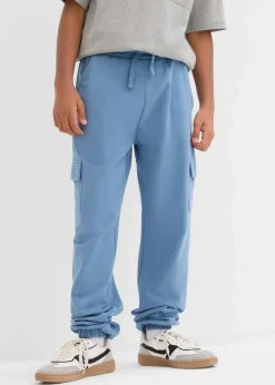 bonprix Jungen 2-8 Jahre·Nachhaltigere Materialien|Jungen 9-16 Jahre·Hosen|Jogginghose mit Cargotaschen wellenblau