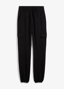bonprix Jungen 9-16 Jahre·Bademode|Jungen 9-16 Jahre·Hosen|Jogginghose mit Cargotaschen schwarz
