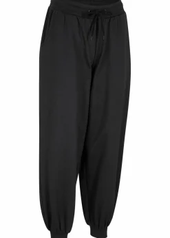 bonprix Sweat|Basics|Jogginghose mit elastischem Bund schwarz