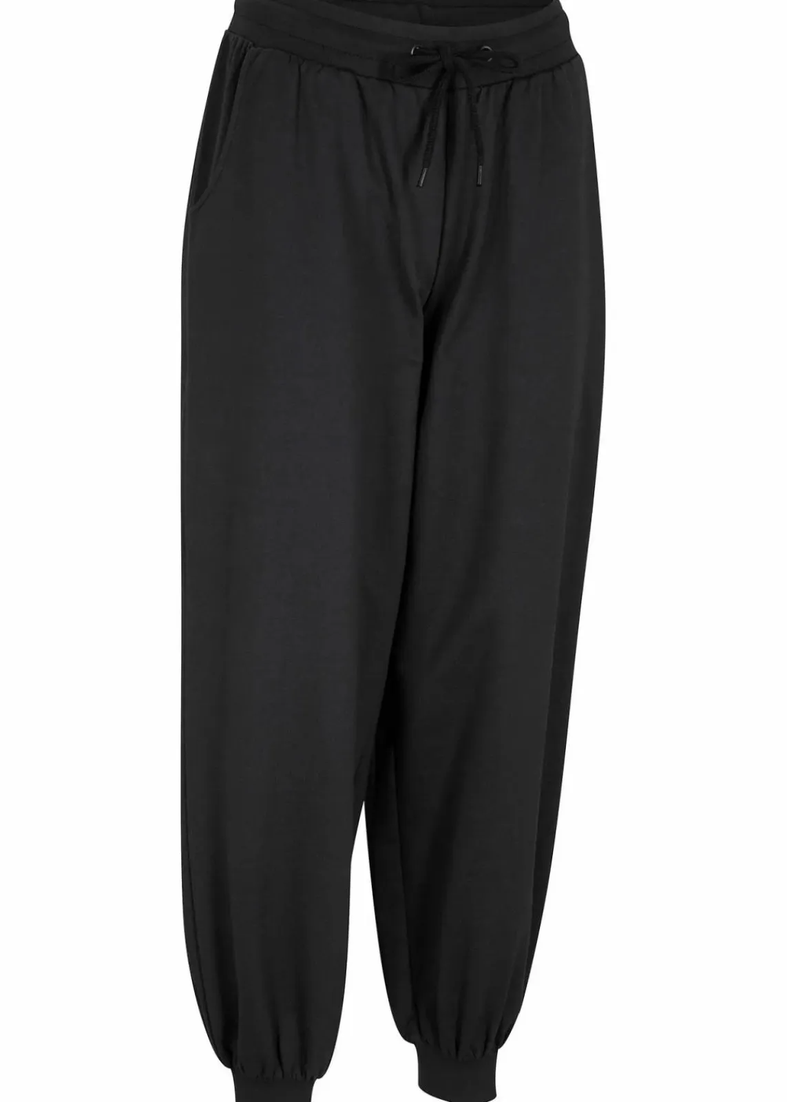 bonprix Sweat|Basics|Jogginghose mit elastischem Bund schwarz