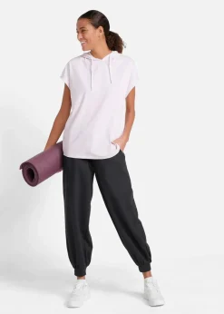 bonprix Sweat|Basics|Jogginghose mit elastischem Bund schwarz