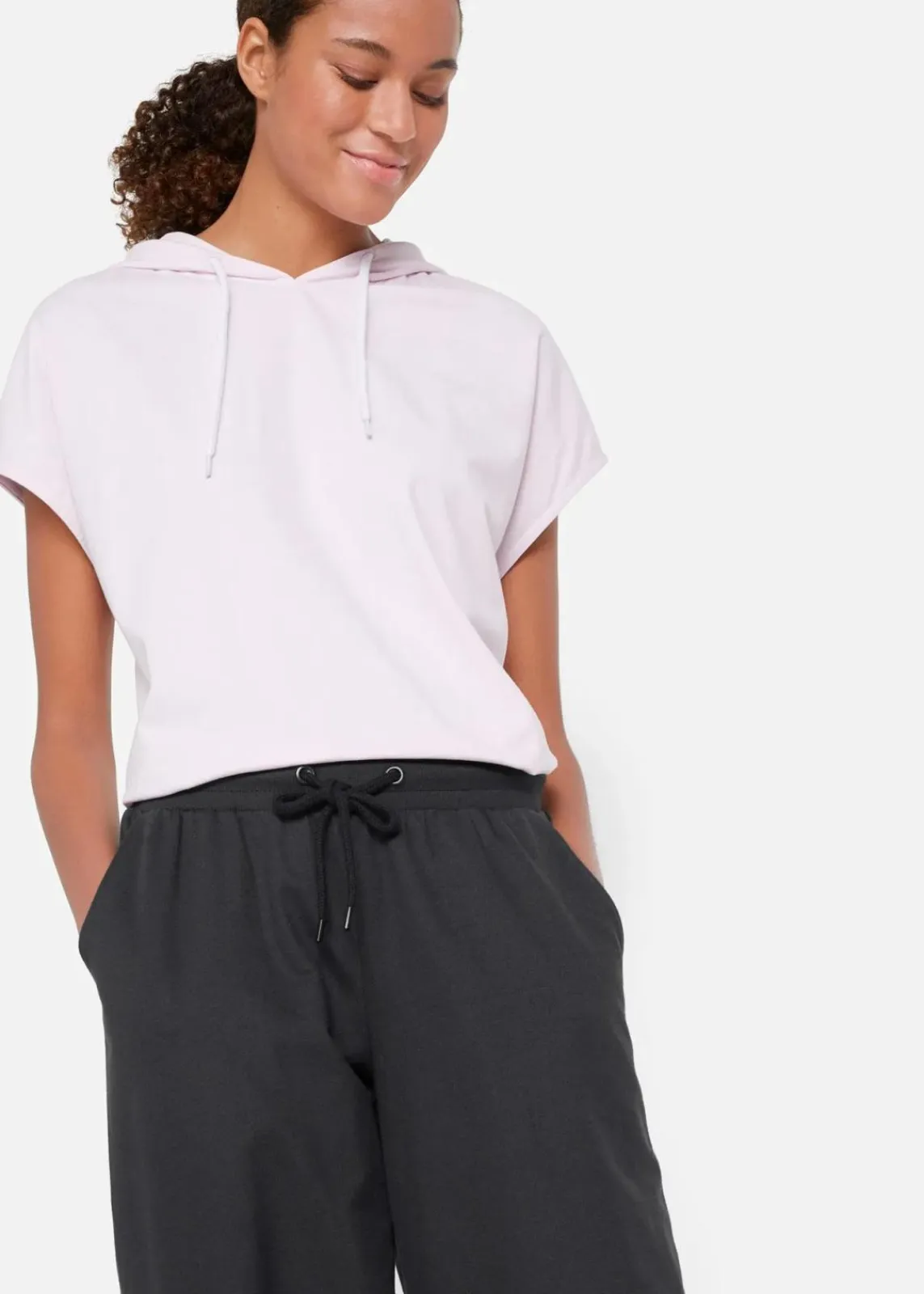 bonprix Sweat|Basics|Jogginghose mit elastischem Bund schwarz