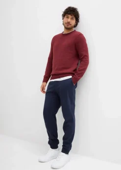 Jogginghose mit Rippbündchen am Saum|bonprix Discount