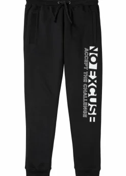 Jogginghose mit sportivem Druck aus reiner Baumwolle|bonprix New