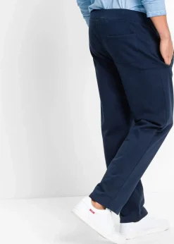 Jogginghose mit sportiven Details aus reiner Bio-Baumwolle|bonprix
