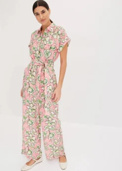 Jumpsuit aus fließendem Viskose-Mix|bonprix Outlet