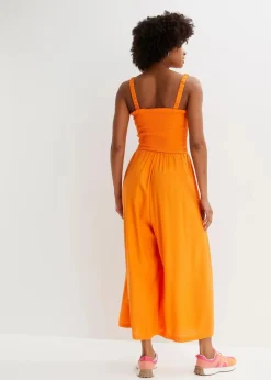 bonprix Bekleidung·Homewear|Jumpsuits|Jumpsuit aus fließender Viskose kürbisorange