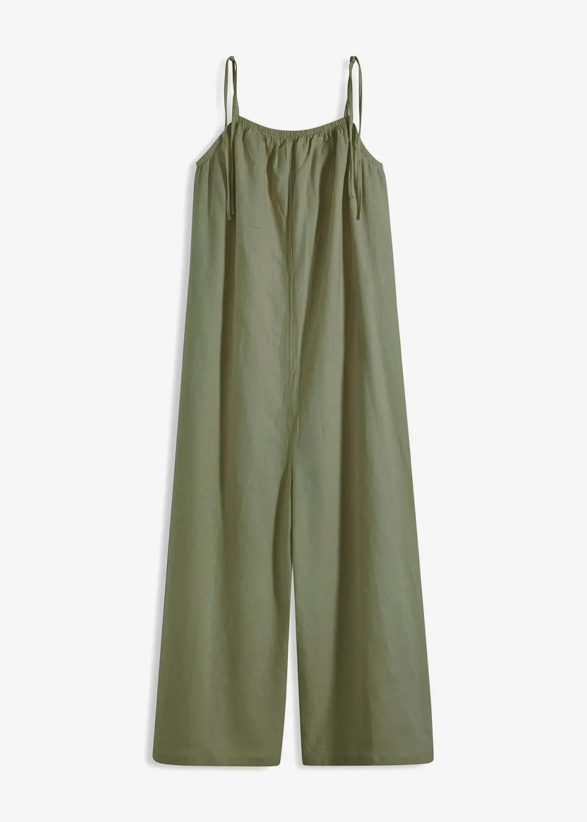 bonprix Nachhaltigere Materialien|Jumpsuits|Jumpsuit aus leichtem Leinen-Viskose-Mix oliv