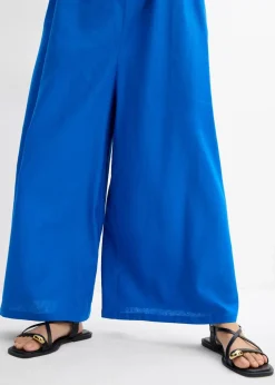 bonprix Bekleidung·Homewear|Jumpsuits|Jumpsuit aus leichtem Leinen-Viskose-Mix azurblau