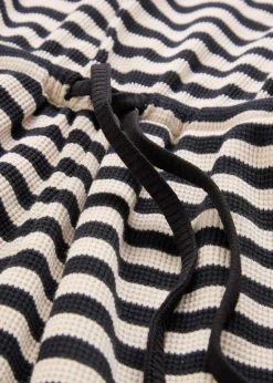 bonprix Bekleidung·Homewear|Jumpsuits|Jumpsuit aus reiner Bio-Baumwolle sandbeige/schwarz gestreift