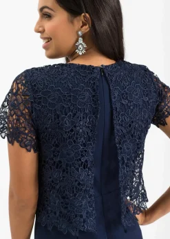 Jumpsuit aus softem Scuba mit Spitze|bonprix Clearance