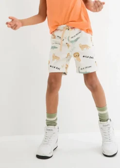 John Baner JEANSWEAR Jungen 2-8 Jahre·Shorts|Jungen Bermuda, Regular Fit wollweiß