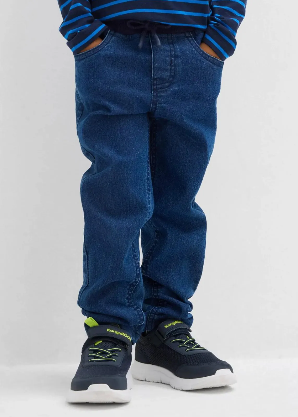 bonprix Jungen 2-8 Jahre·Jacken & Outdoor|Jungen 2-8 Jahre·Jeans & Hosen|Jungen Thermojeans mit Jerseyfutter blau denim