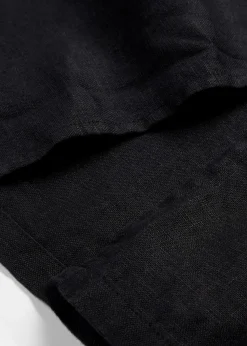 bonprix Bekleidung·Pullover & Strickjacken|Kleider|Kaftan-Kleid aus reinem Leinen schwarz