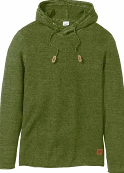 Kapuzenpullover aus weichem Baumwollmix|bonprix New