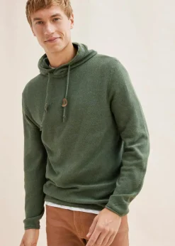 Kapuzenpullover aus weichem Baumwollmix|bonprix New