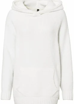 bonprix Bekleidung·Umstandsmode|Bekleidung·Jeans|Kapuzenpullover in Teddy-Fleece wollweiß
