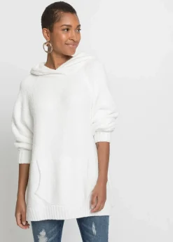 bonprix Bekleidung·Umstandsmode|Bekleidung·Jeans|Kapuzenpullover in Teddy-Fleece wollweiß