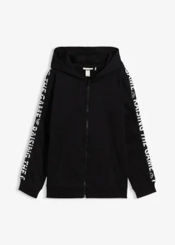 bonprix Jungen 9-16 Jahre·Bademode|Jungen 9-16 Jahre·Jacken & Outdoor|Kapuzen-Sweatjacke aus Bio-Baumwolle schwarz