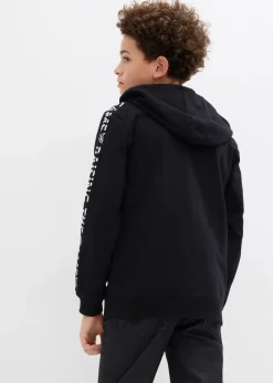 bonprix Jungen 9-16 Jahre·Bademode|Jungen 9-16 Jahre·Jacken & Outdoor|Kapuzen-Sweatjacke aus Bio-Baumwolle schwarz