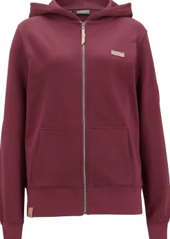 bonprix Sweat|Bekleidung·Blusen & Tuniken|Kapuzen-Sweatjacke aus reiner Baumwolle ahornrot