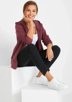 bonprix Sweat|Bekleidung·Blusen & Tuniken|Kapuzen-Sweatjacke aus reiner Baumwolle ahornrot
